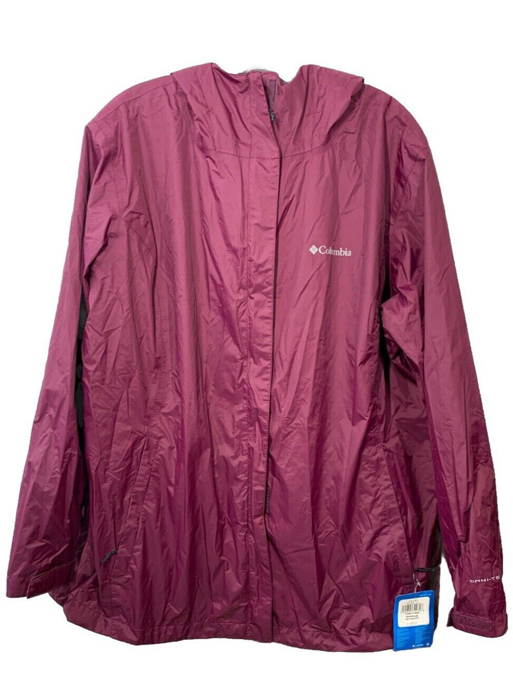 Black Waterproof Columbia Coat Omni Tech  Arcadia II Womens Size 2X RW2436-616